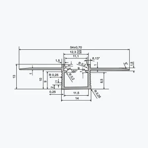 TEMPOLISTEL® A137 Ravni LED profil - Slika 2